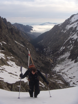 Lombarducciu par le versant Bocca di u Chiostru Lombarducciu par le versant Bocca di u Chiostru