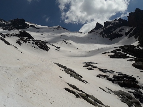 Pointe des éboulis par la vallée d'Ascu