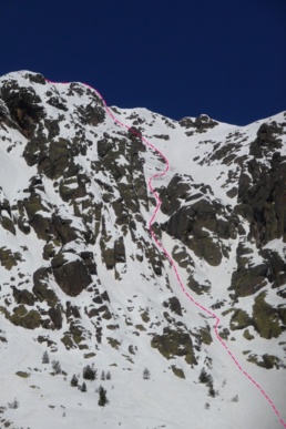 Muvrella couloir de Valdu Seccu Muvrella couloir de Valdu Seccu