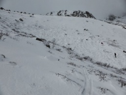 Avalanche dans le massif du Renosu Avalanche dans le massif du Renosu