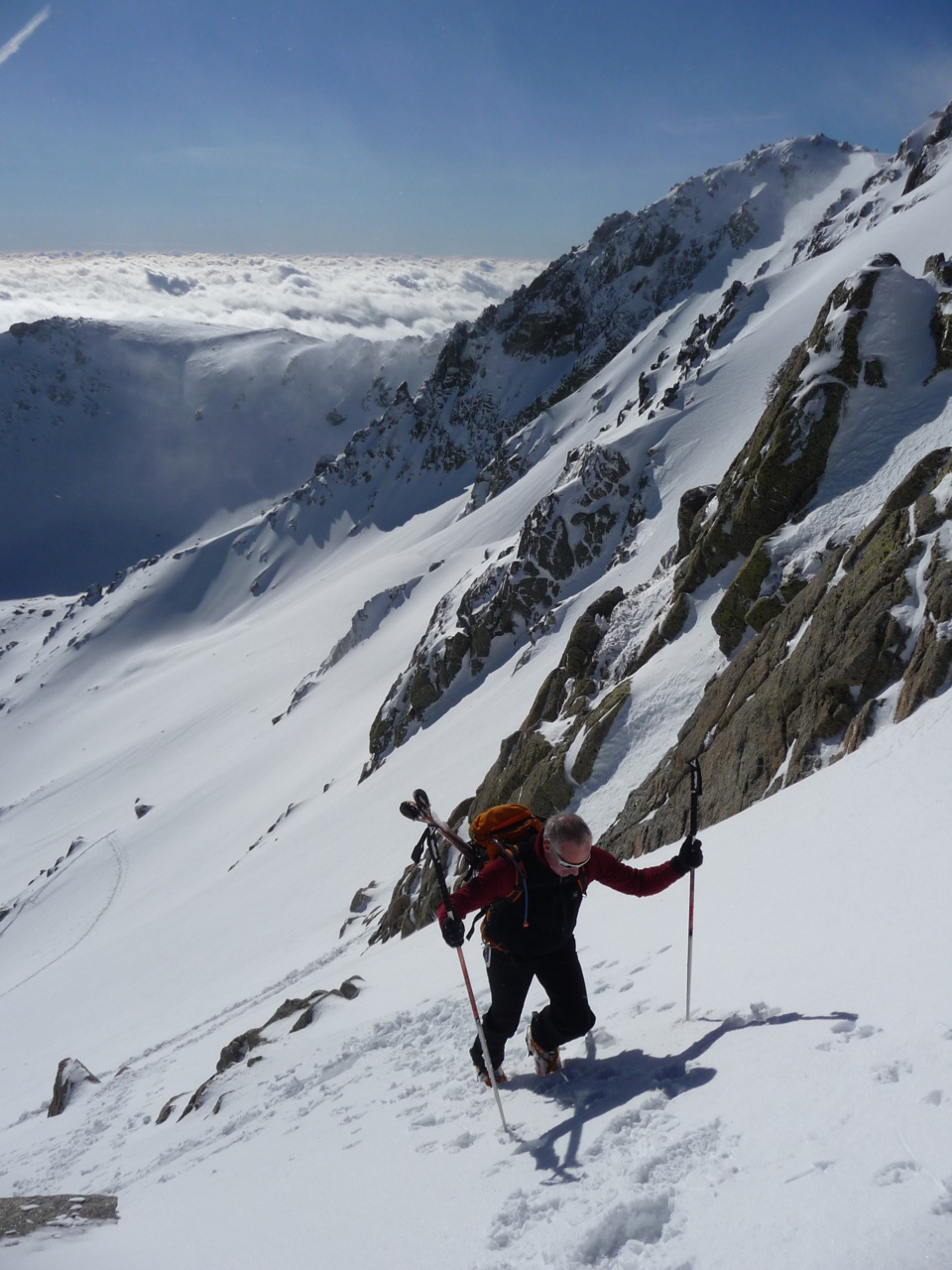 Arrivée sur l'arrête Arrivée sur l'arrête